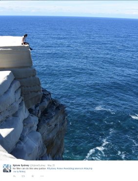 Wedding Cake Rock AKA Cheese Block, due to its pale yellow colour and shape. 