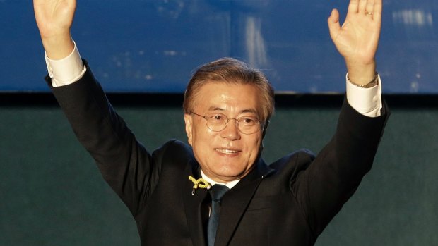 Moon Jae-in declared victory in South Korea's presidential election.