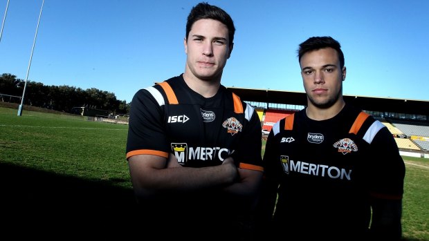 Half measures: Mitchell Moses and Luke Brooks.