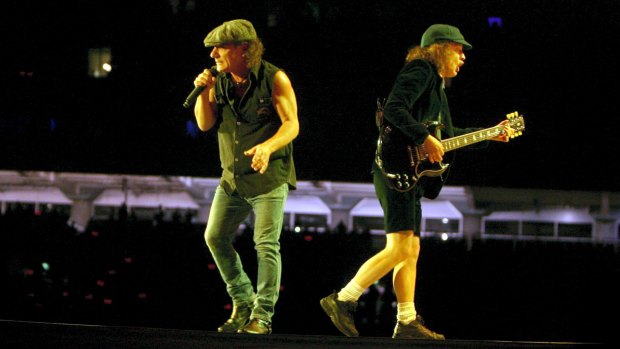 AC/DC playing in Sydney in 2010.