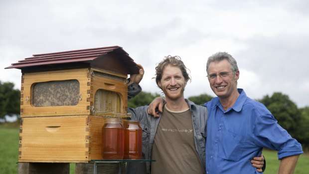 Cedar Anderson and his father Stuart Anderson used crowd funding to finance their Flow Hive business. 