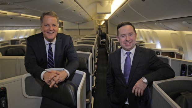American Airlines chief executive Doug Parker and Qantas chief executive Alan Joyce are deepening the airlines's partnership.