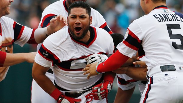Chequered past: Chicago White Sox's Melky Cabrera.