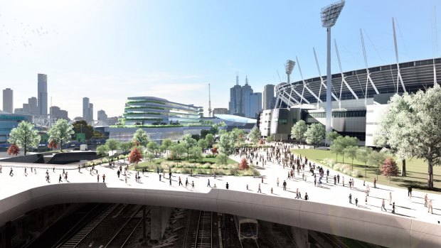 New decking option for the MCG to connect with Melbourne and Olympic Parks 