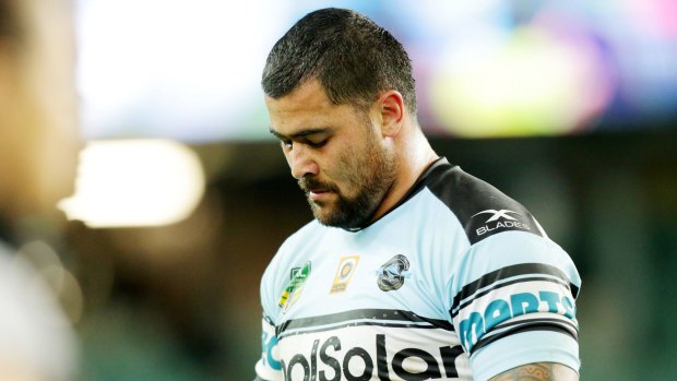 Heading home: Andrew Fifita.