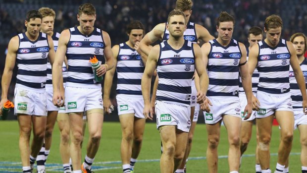 The Cats trudge off after a shock loss to the Saints.