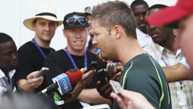 Skipper Michael Clarke played down the incident.