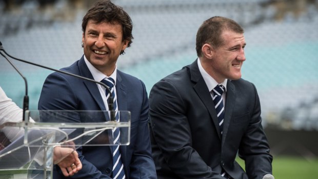 Under pressure: NSW State of Origin coach Laurie Daley and captain Paul Gallen.