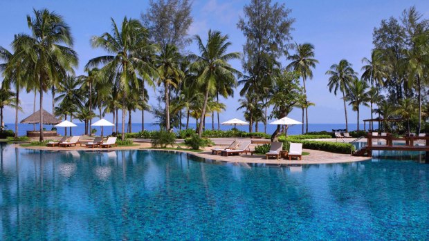 One of the resorts in Khao Lak before the devastating tsunami hit.