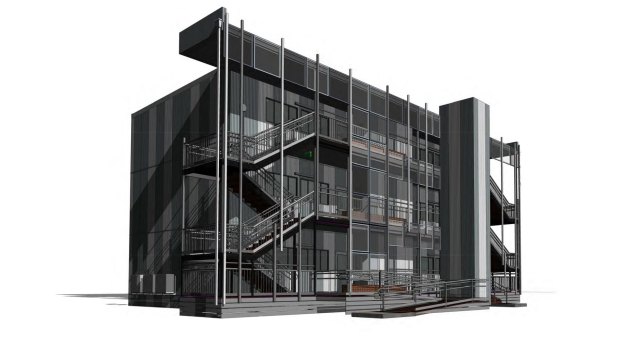 The new triple-storey classroom design that will be Victorian schools next year. 