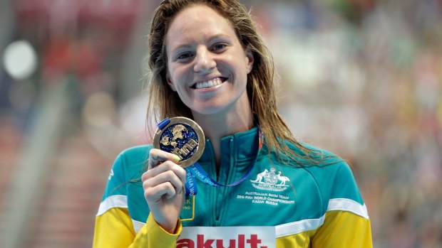 Gold medallist Emily Seebohm 