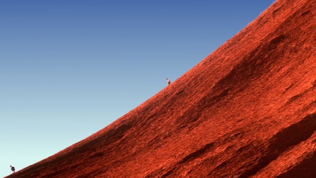 Climbing Uluru is discouraged by the local Aborigines, and is also dangerous.