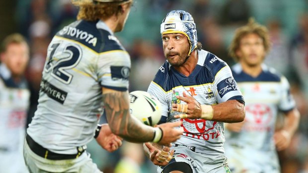 Second best: Johnathan Thurston played in the shadow of Mitchell Pearce.