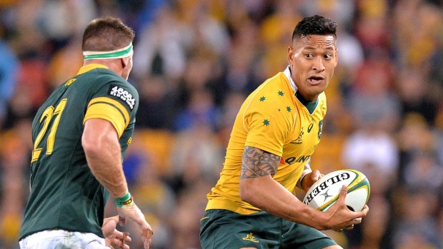 Tough year: Israel Folau admits he has been below his best for the Wallabies so far this year.
