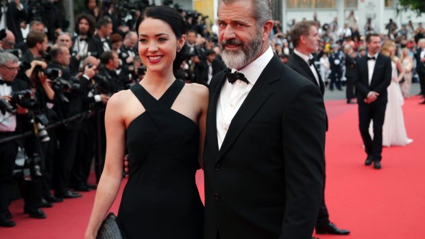 Expecting his ninth child: Mel Gibson with partner Rosalind Ross.