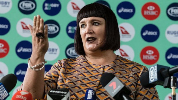 Big agenda: Rugby Australia boss Raelene Castle has some major tasks to fulfill in order to secure hosting for Australia's third World Cup.
