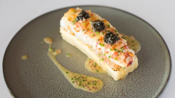 Go-to dish: Champagne lobster with french toast, Sterling caviar and finger lime.