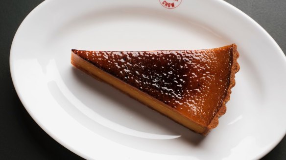 Salted caramel brulee tart. 