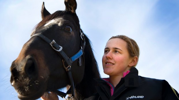 Samara Johnson rode trackwork in Canberra and race meetings on the picnic circuit. 