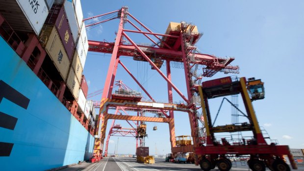 Port Botany's container traffic is tipped to triple over the next 15 years. 