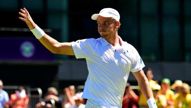 Tension: James Duckworth will face off against countryman and housemate Sam Groth at Wimbledon.