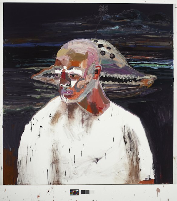 Artist Ben Quilty's painting of his friend, student, and "Bali nine'' inmate, Myuran Sukumaran.