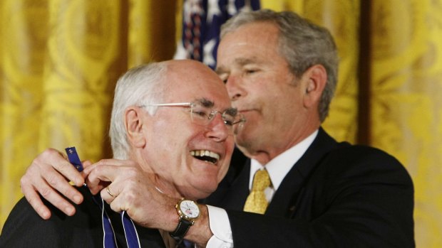John Howard was awarded the Presidential Medal of Freedom from George W. Bush in 2009 in part thanks to their unity over the Iraq war. 