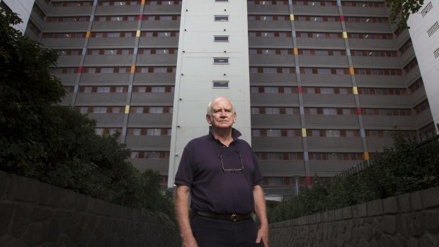 Demolisher/builder  Ewan McArthur believes the government has a moral obligation to pay him for the work he did at the North Melbourne public housing estate.