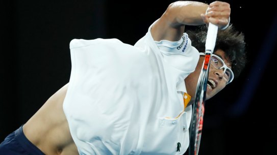 Marquee man: Hyeon Chung of South Korea was the breakout star of the 2018 Australian Open.