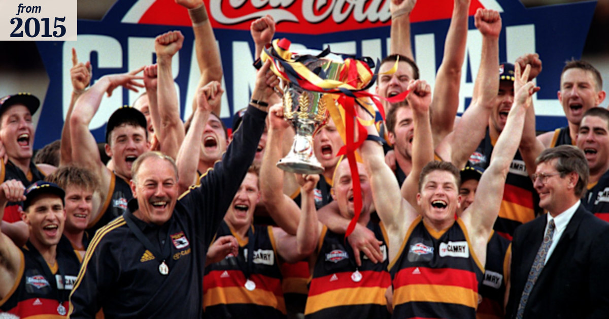 Hot coals, bugs and premierships, Adelaide Crows celebrate 25 years