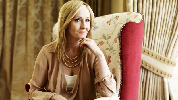 British author J.K. Rowling, who penned the <i>Harry Potter</i> series.