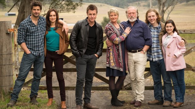 Rodger Corser (centre left) and Tina Bursill (centre right) in <i>Doctor, Doctor</i>.