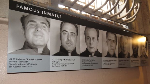 Some of the jail's most famous inmates, including Al Capone (left).