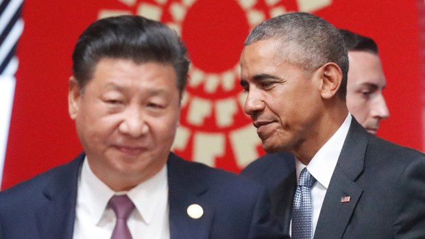 President Barack Whatever the obvious criticisms of Trump as a ham-fisted statesman, under Obama's watch President Xi run amok in the South China Sea.