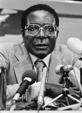 Robert Mugabe in 1982.