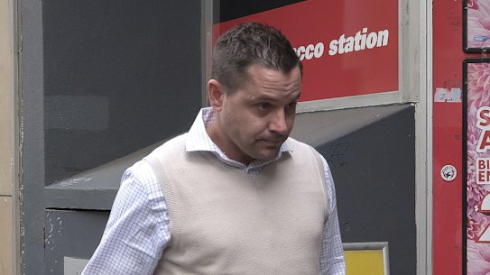 David Lister leaves court earlier this year after his arrest.