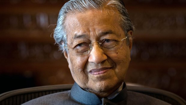 Mahathir Mohamad, Malaysia's 92-year-old former prime minister.