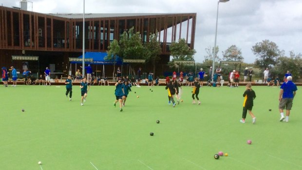 Bowled over by fun at Carrum Bowling Club.
