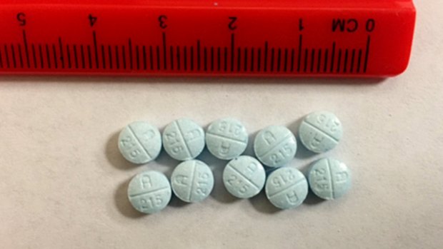 Fake Oxycodone pills that are actually Fentanyl. Street fentanyl is increasingly dangerous to users, with thousands of deaths in recent years blamed on the man-made opioid.