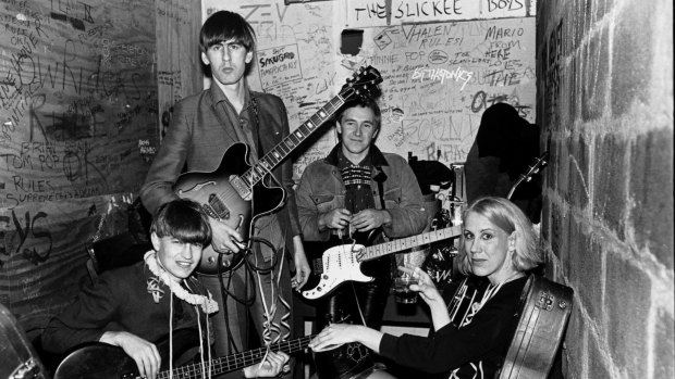 The Go-Betweens on New Year's Eve in 1983.
