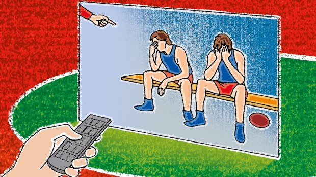 The public have a fascination with what goes on behind the scenes in sport. Illustration: Jim Pavlidis