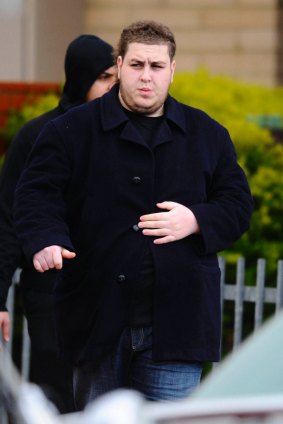 Omar Chaouk at his father's funeral in Preston.