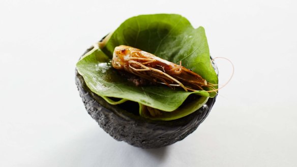 Go-to dish: Prawn and kohlrabi is a stalwart signature that has been upcycled.