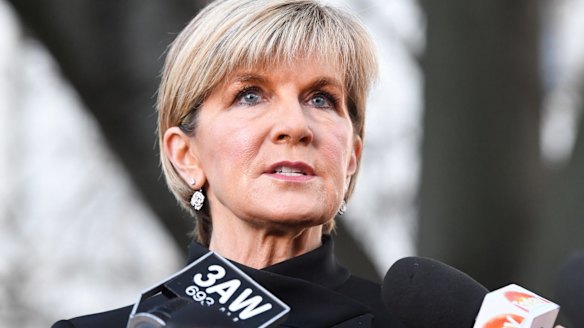 Australian Foreign  Minister Julie Bishop.
