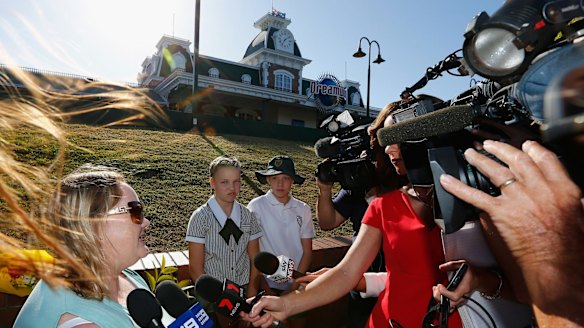 The Gold Coast is now at the centre of the media glare, as local residents are interviewed after the tragedy.