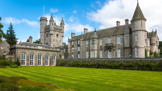 Balmoral Castle, the summer residence of the royal family. 