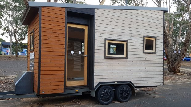 The ‘tiny house’ stolen from Mitchell.