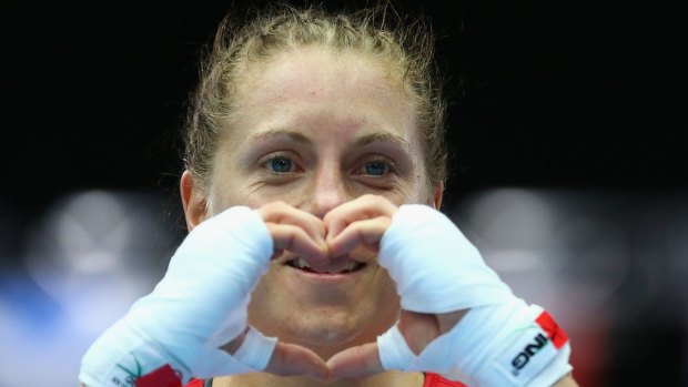Australia's brightest boxing medal prospect Shelley Watts.