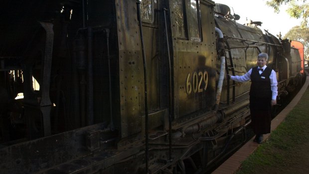 A steam locomotive NSWGR# 6029, which was to be restored at the Kingston museum.