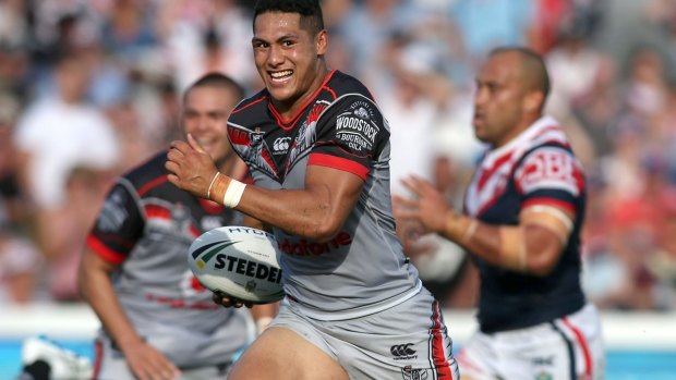 Getting back into it: Roger Tuivasa-Sheck in action last season.
